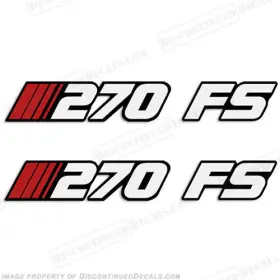 Bl-270-fs-90 Discontinued Decals Fits Stratos 270 Fs Fish/ski Boat Set Of 2