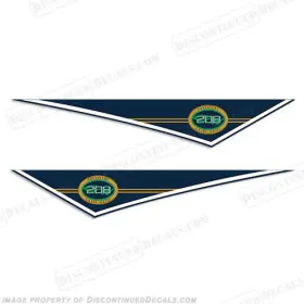 Bl-gw-208-pnd Discontinued Decals Fits Grady White Adventure 208 Pendant