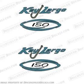 Bl-kl-150-b-2 Discontinued Decals Fits Key Largo 150 Bay Boat Decal Set Of 2
