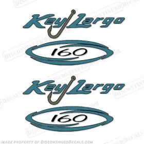 Bl-kl-160-b Discontinued Decals Fits Key Largo 160 Bay Boat Set Of 2