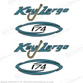 Bl-kl-174 Discontinued Decals Fits Key Largo 174 Set Of 2