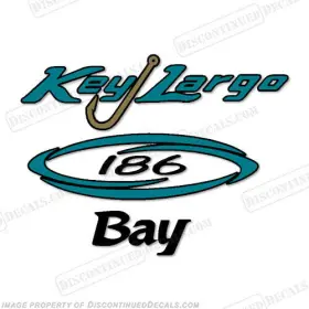Bl-kl-186-b Discontinued Decals Fits Key Largo 186 Bay Center Console Decal
