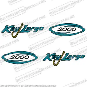 Bl-kl-2000 Discontinued Decals Fits Key Largo 2000 Boat Console Set Of 2