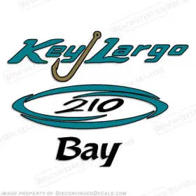 Bl-kl-210-b Discontinued Decals Fits Key Largo 210 Bay Boat Decal