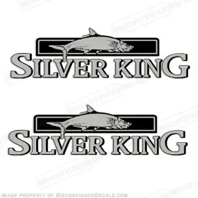 Bl-mm-sk-2-30.5 Discontinued Decals Fits Silver King By Mako Marine Set Of 2 - 10 Inch High X 30.5 Long