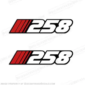 Bl-st-258 Discontinued Decals Fits Stratos Inch 258 Decal Set Of 2