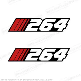 Bl-st-264 Discontinued Decals Fits Stratos Inch 264 Decal Set Of 2