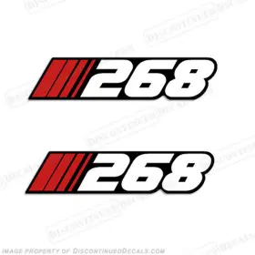 Bl-st-268 Discontinued Decals Fits Stratos Inch 268 Decal Set Of 2