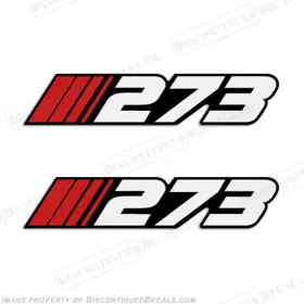 Bl-st-273 Discontinued Decals Fits Stratos Inch 273 Decal Set Of 2