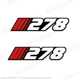 Bl-st-278 Discontinued Decals Fits Stratos Inch 278 Decal Set Of 2