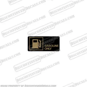 Bs-gas-fuel-4.5 Discontinued Decals Fits Label Decal - Inch Gasoline Only 2.5 X 4.5