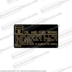 Bs-gas-oil-4.5 Discontinued Decals Fits Label Decal - Inch Oil And Fuel Mixing Instructional 2.5 X 4.5