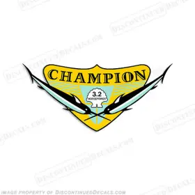 Ch-3.2-40 Discontinued Decals Fits 1940 Champion 3.2hp Kingfisher Outboard Motor Engine
