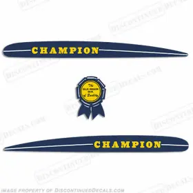 Ch-47-50 Discontinued Decals Fits 1947-1950 Champion Vintage Antique Outboard Motor Engine