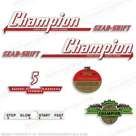 Ch-5-54 Discontinued Decals Fits Champion 1954 5hp Golden Jubilee Outboard Motor Engine