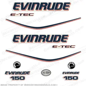 E-150-etec Discontinued Decals Fits Evinrude 150hp E-tec Decal Kit