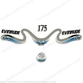 E-175-ram-00 Discontinued Decals Fits Evinrude 175hp Ficht Ram - 2000