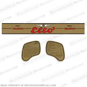 E-3-40-h Discontinued Decals Fits Evinrude 1940 Elto Handitwin 3hp Outboard Motor Engine Decal Kit
