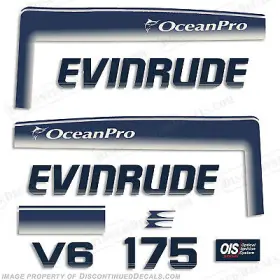 E-op-175-v6-93 Discontinued Decals Fits Evinrude 1993 - 1997 175hp Oceanpro