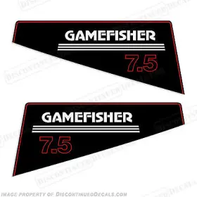 Ga-7.5 Discontinued Decals Fits Gamefisher 7.5hp Outboard Motor Engine Decal Kit