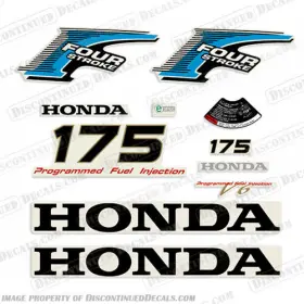 H-175-4s-vt Discontinued Decals Fits Honda 175hp 4-stroke V-tec