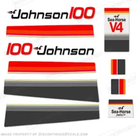 J-100-79 Discontinued Decals Fits Johnson 1979 100hp