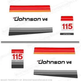 J-115-80 Discontinued Decals Fits Johnson 1980 115hp