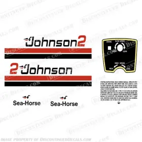 J-2-79 Discontinued Decals Fits Johnson 1979 2hp