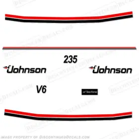 J-235-83 Discontinued Decals Fits Johnson 1983 235hp