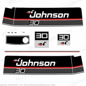 J-30-vro-89-90 Discontinued Decals Fits Johnson 1989-1990 30hp Vro