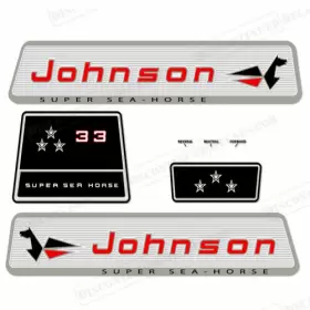 J-33-65 Discontinued Decals Fits Johnson 1965 33hp