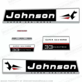 J-33-66 Discontinued Decals Fits Johnson 1966 33hp