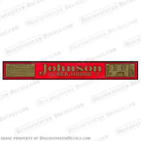 J-4.5-a65-33 Discontinued Decals Fits 1933 Johnson 4.5hp A65 Sea Horse Outboard Motor Engine