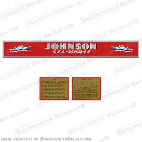 J-9.8-ka-39 Discontinued Decals Fits 1939 Johnson Seahorse 9.8hp Ka-39
