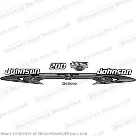 J-op-200-250-ho-200 Discontinued Decals Fits Johnson 200hp High Output - Wrap Around