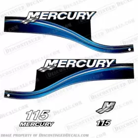 M-115-05-exlpto-blu Discontinued Decals Fits Mercury 115hp Exlpto - 2005 Blue