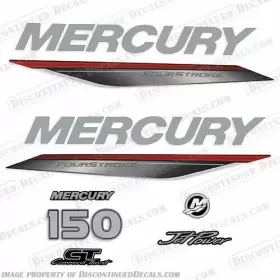 M-150-fs-jp-h Discontinued Decals Fits Mercury 150 Fourstroke Jet Power Ct Command New 2018 - 2023 Horizontal