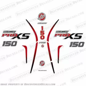 M-150-proxs-n-cf Discontinued Decals Fits Mercury 150 Proxs New 2018 And Up - Carbon Fiber Number/letter