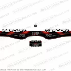 M-175-98-efi Discontinued Decals Fits Mercury 175hp Efi - 1994 1999 Red