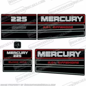 M-225-93-98 Discontinued Decals Fits Mercury 225hp Outboard Engine 1993 - 1998