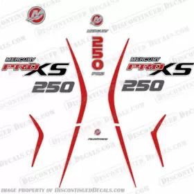 M-250-proxs-n-cf Discontinued Decals Fits Mercury 250 Proxs New 2018 And Up - Carbon Fiber Numbers/letters