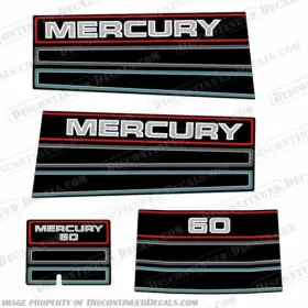 M-60-93-95 Discontinued Decals Fits Mercury 60hp Outboard Engine 1993 - 1995
