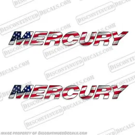 M-flg-12 Discontinued Decals Fits Mercury Decal Kit - Custom Flag 12 Inch Long