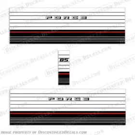 M-for-85-83 Discontinued Decals Fits Mercury Marine Force 85hp Outboard Motor Decal Kit - 1983-1986