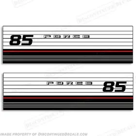 M-for-85-83-part Discontinued Decals Fits Mercury Marine Force 85hp Partial Outboard Motor Decal Kit - 1983-1986