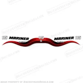 Ma-115-opt-wr Discontinued Decals Fits Mariner 115hp Optimax Decal Kit - Wrap Around