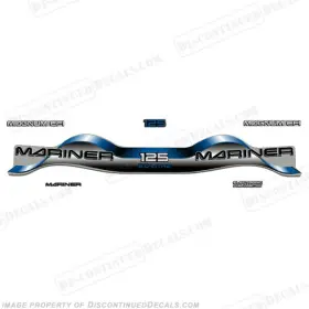 Ma-125-2.0-b Discontinued Decals Fits Mariner 125hp 2.0 Outboard Motor Decal Kit - Blue