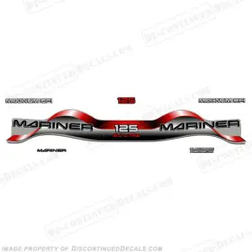 Ma-125-2.0-r Discontinued Decals Fits Mariner 125hp 2.0 Outboard Motor Decal Kit - Red