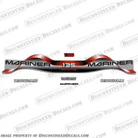 Ma-135-2.0-r-l Discontinued Decals Fits Mariner 135hp 2.0 Decal Kit - Red Litre