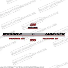 Ma-135-4s-2000 Discontinued Decals Fits Mariner 135 Hp Decal Kit - Fourstroke Efi 2000 2001